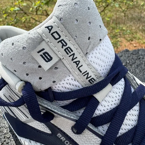 Brooks Adrenaline 19 Gray and Navy Running Shoes Men’s Size 11D - Picture 4 of 8